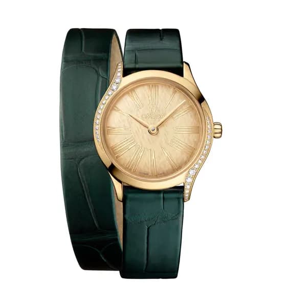 Omega De Ville 26 mm, or Moonshine™ sur alligator