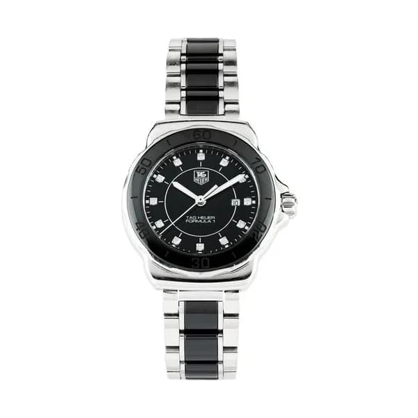 TAG Heuer Montre TAG Heuer Formula 1 quartz acier céramique et diamants 32 mm
