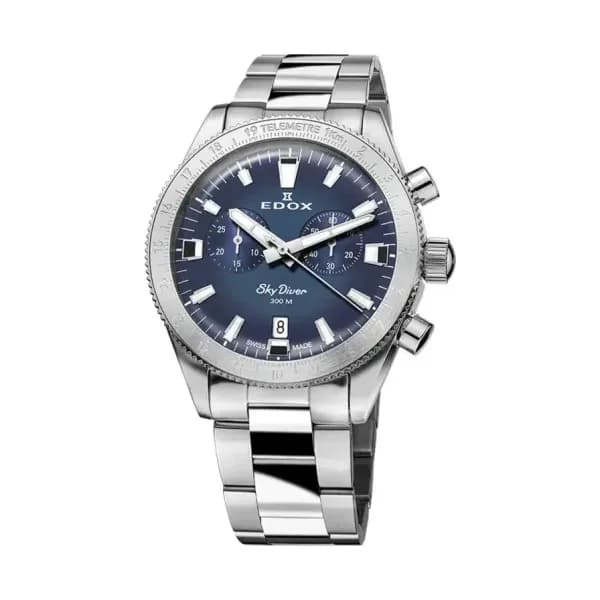 Edox Montre Skydiver Chronograph 10116-3-BUIDN