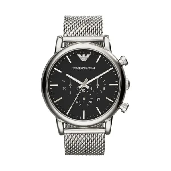 Emporio Armani Montre Analogique Homme Emporio Armani Acier Gris AR1808
