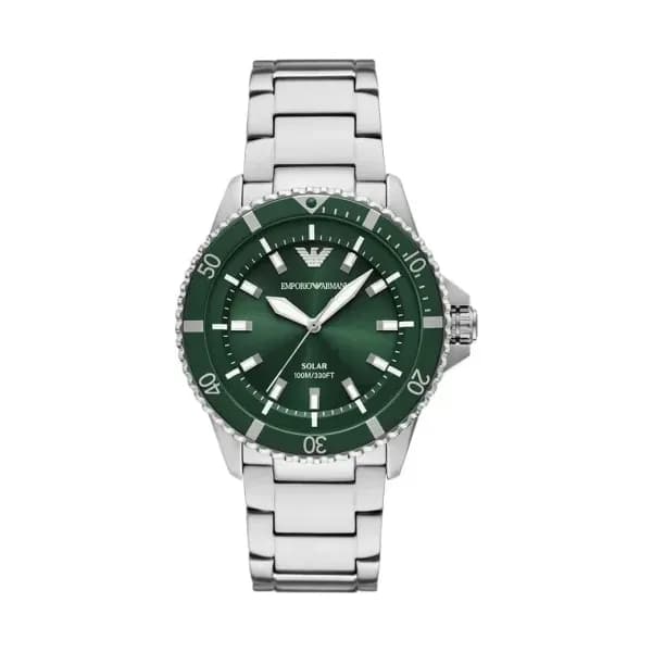 Emporio Armani Montre quartz solaire Homme World explorer Vert