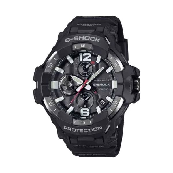 Casio Montre GShock Master of G - GravityMaster - Noir & Argent 59 x 54.7 mm- GR-B300-1A