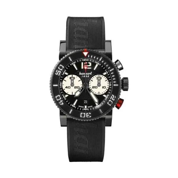 Hanhart Montre Hanhart Primus Diver Dark Automatique diamètre 44 mm- 742.510-1020