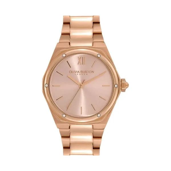 Olivia Burton Montre Olivia Burton Collection Sports Luxe - Hexa en Acier et PVD Doré Rose