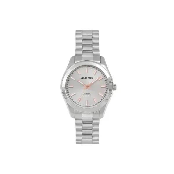 Louis Pion Montre quartz Femme Adrienne Blanc