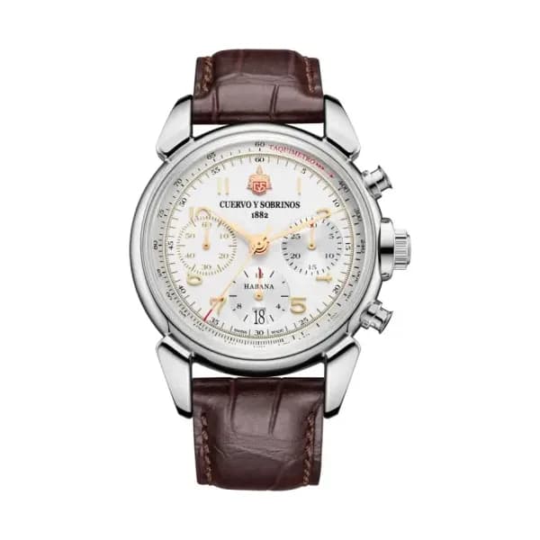 Cuervo y Sobrinos Montre Chronograph Heritage 3145.1HLE