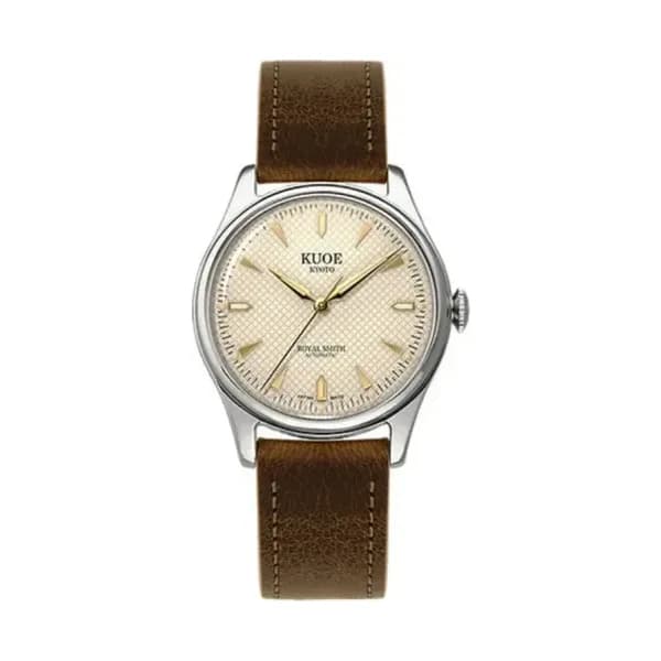 Kuoe Kyoto Montre Royal Smith 90-006 Silver Case Ivory Dial