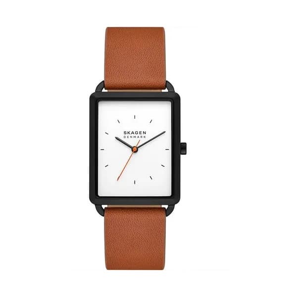 Skagen Montre Skagen Collection Hagen en Cuir Marron