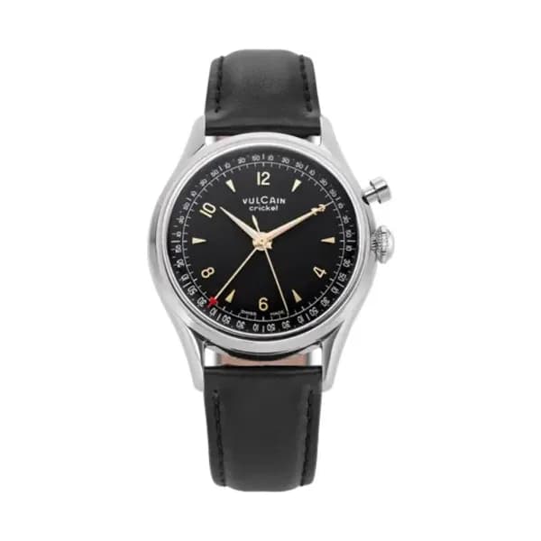 Vulcain Cricket Tradition 36 Mm Black & Gold