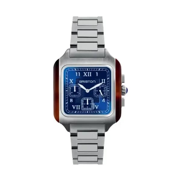 Briston Montre Streamliner Kennedy - Chrono - Acier - Bleu 261838.SA.T.9 SB