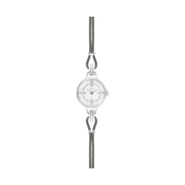 Sila Paris Montre à Bracelet Interchangeable Coloris Acier & Cordon Anthracite