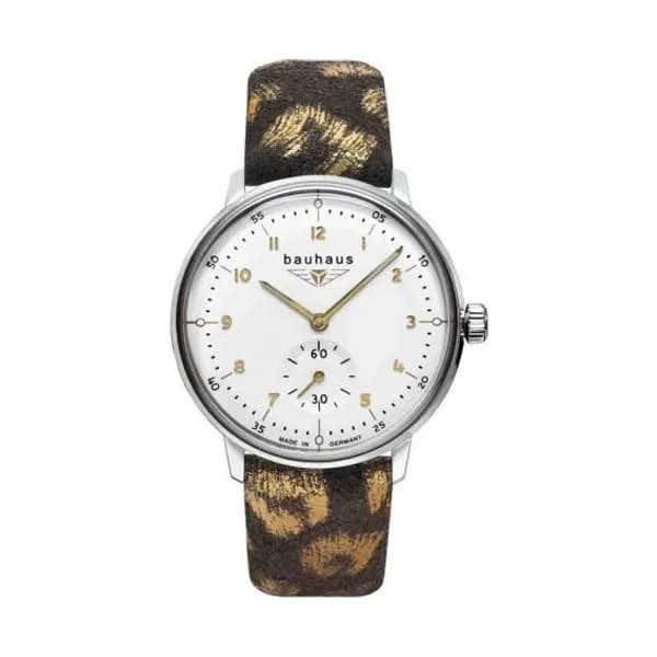 Bauhaus Montre Bauhaus Dessau Ladies Quartz Cadran Blanc Bracelet Cuir - 20371