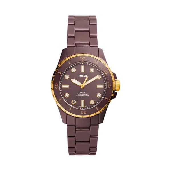 Fossil Montre Fossil Fb-01 en Céramique Marron