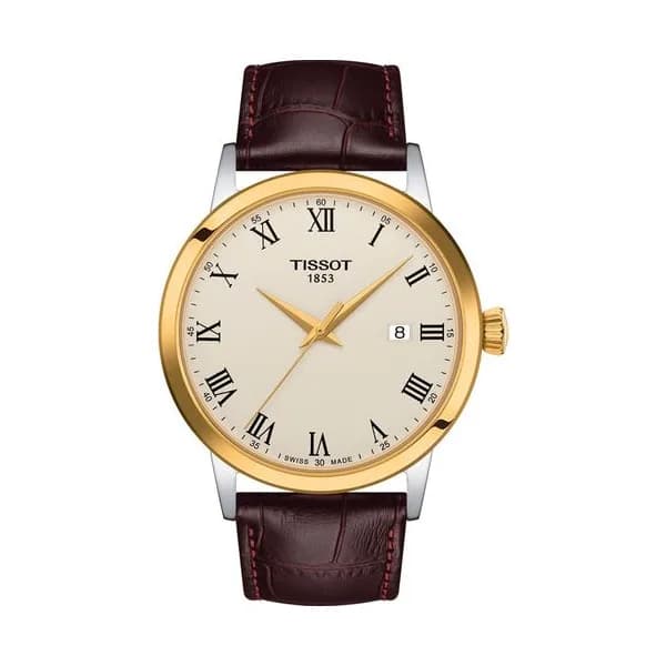 Tissot Montre Tissot Collection Classic Dream en Cuir Marron