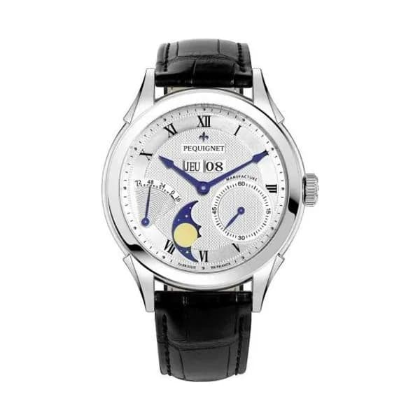Pequignet Montre Pequignet Royale Origine Automatique Cadran Argent - 9010437-AN