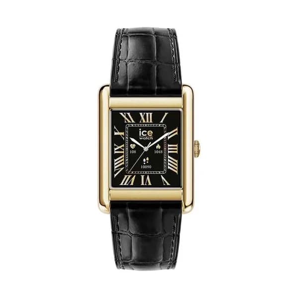 Ice Watch Montre Connectée Ice Watch Collection Ice Smart TKS 2.0 en Cuir Noir