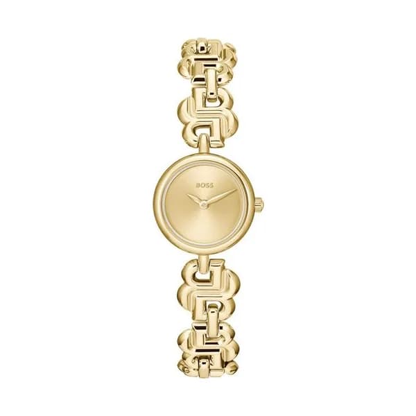 Hugo Boss Montre Boss Collection Double B Dressy en Acier et PVD Doré