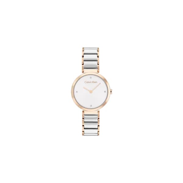 Calvin Klein Montre Calvin Klein en Métal Argenté et Doré Rose