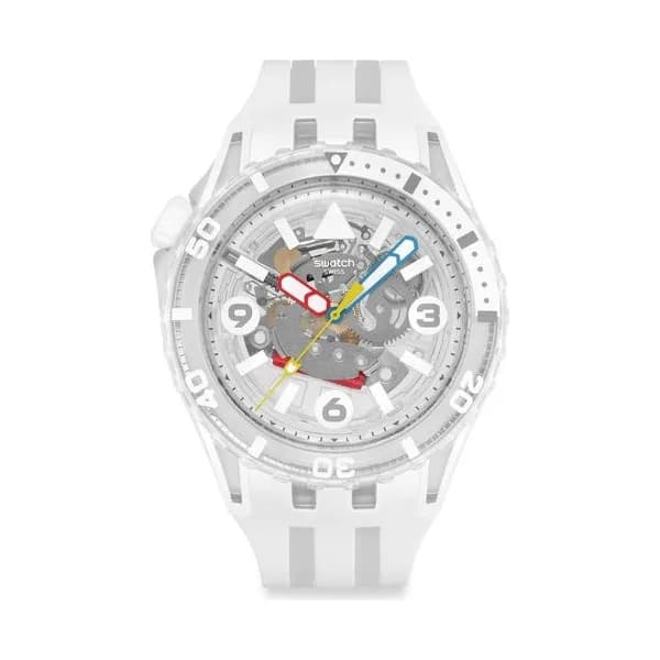 Swatch Montre quartz Mixte Scubaqua Transparent