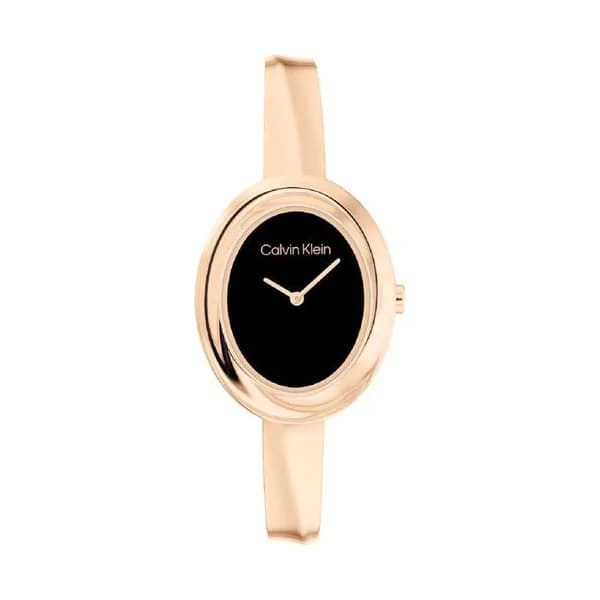 Calvin Klein Montre Calvin Klein Collection Twisted Bezel en Acier et PVD Doré Rose