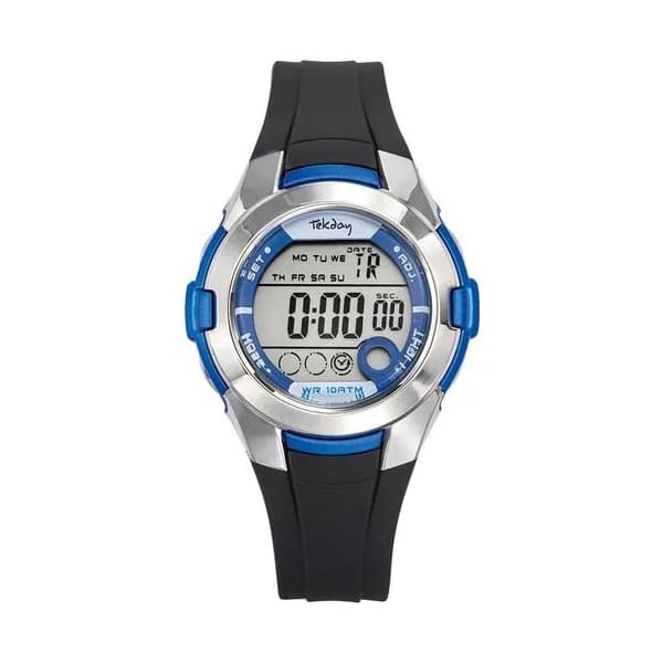 Tekday Montre TekDay en Silicone Noir