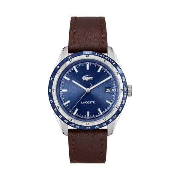 Lacoste Montre Lacoste Collection Everett en Cuir Marron