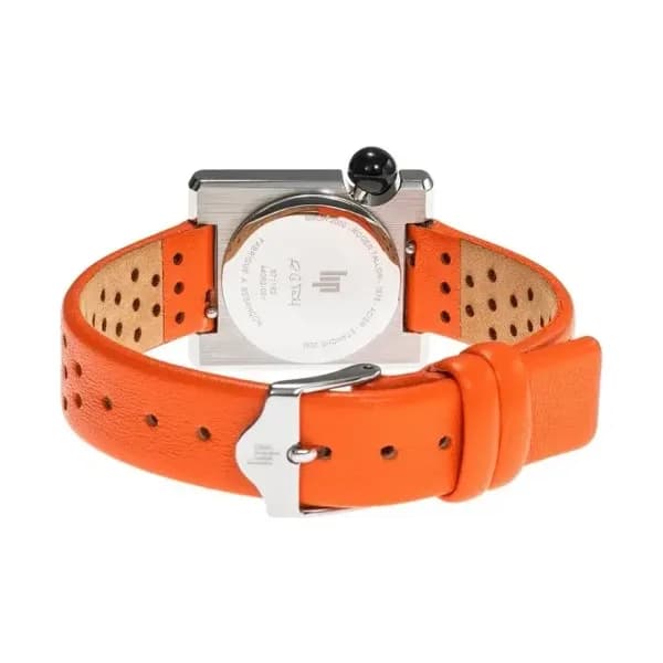 Lip Montre Lip Mach 2000 Mini Square - - cadran Argent- 30 x 28 mm - Acier -671192