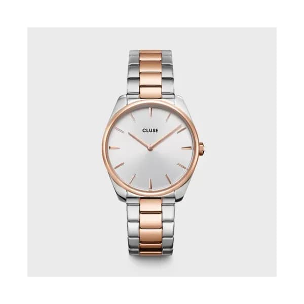 Cluse Féroce Watch Steel, Rose Gold Colour, Two-Tone