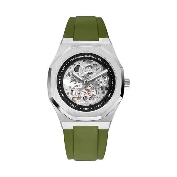 Maison du Temps Montre Automatique Maison du Temps Collection MTBeta en Silicone Kaki