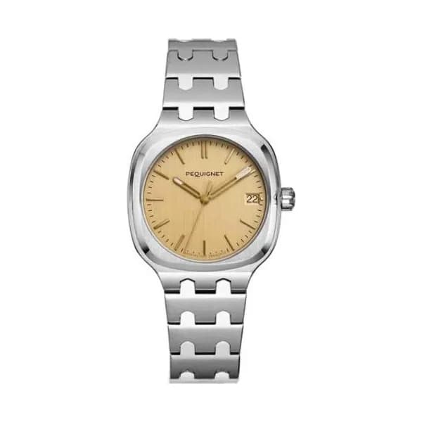 Pequignet Montre Pequignet Manufacture Concorde Automatique Cadran Champagne - 9046423