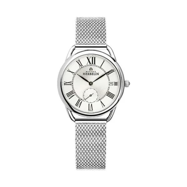 Michel Herbelin Montre Herbelin en Acier Argenté