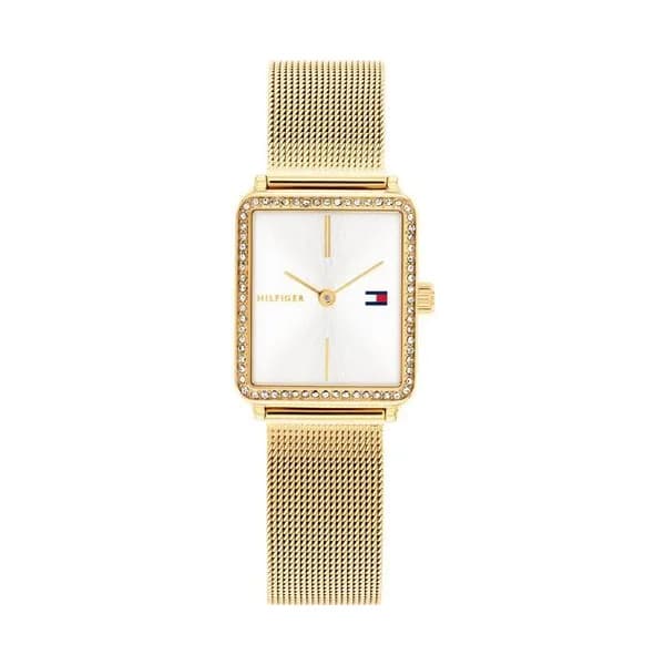 Tommy Hilfiger Montre Tommy Hilfiger Collection Tea Tank en Acier et PVD Doré