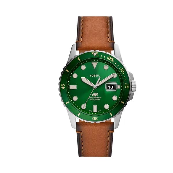 Fossil Montre Fossil Collection Fossil Blue en Cuir Marron