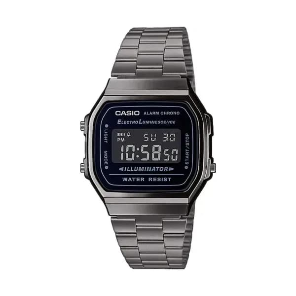Casio Montre Casio A168WEGG-1BEF Bracelet à placage ionique gris