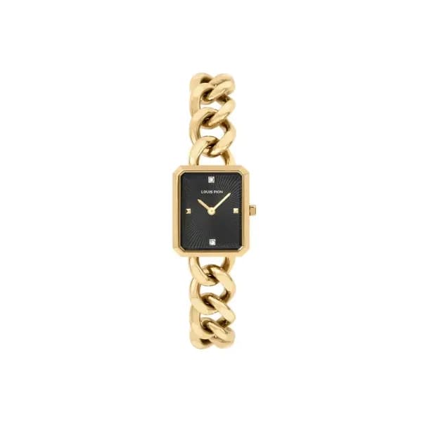 Louis Pion Montre quartz Femme Charlotte Noir