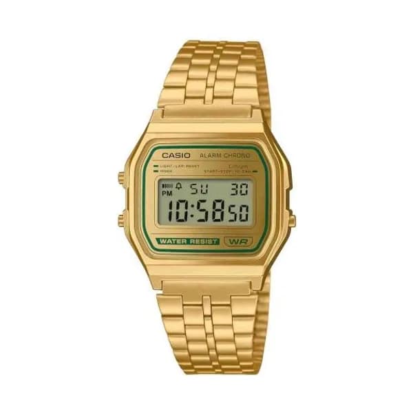Casio Montre Casio Vintage - Iconic Collection - Doré & Vert - A158WEGV-9A