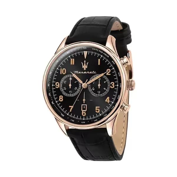 Maserati Montre Homme MASERATI TRADIZIONE en Cuir Noir