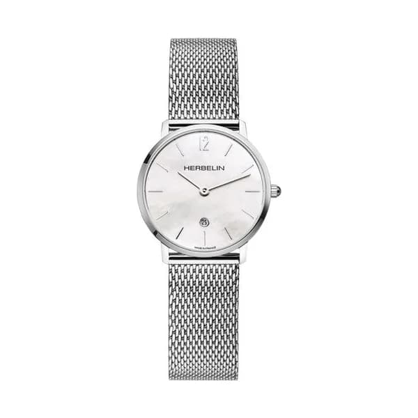 Michel Herbelin Montre Herbelin en Acier Argenté