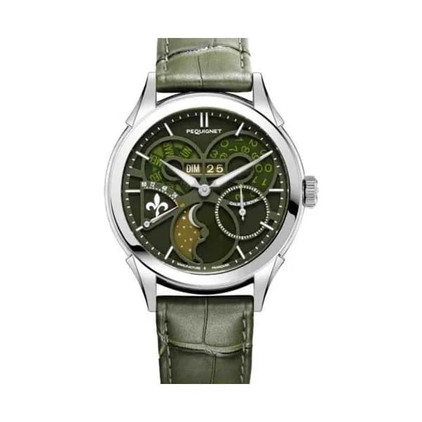 Pequignet Montre Pequignet Royale saphir - Cadran Vert Jade Automatique Cadran Vert - 9010892