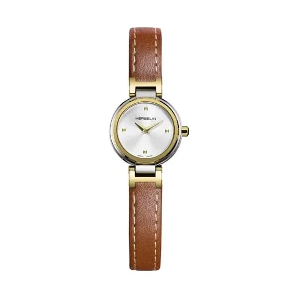 Michel Herbelin Montre herbelin Lady H Acier PVD Doré 22 mm - 17312T1N12GD