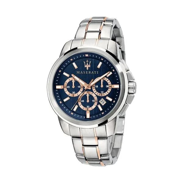 Maserati Montre Maserati en Acier Argenté et Bronze