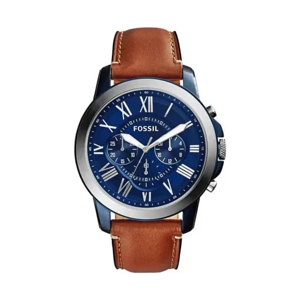 Fossil Montre Analogique Homme Fossil Cuir Marron FS5151
