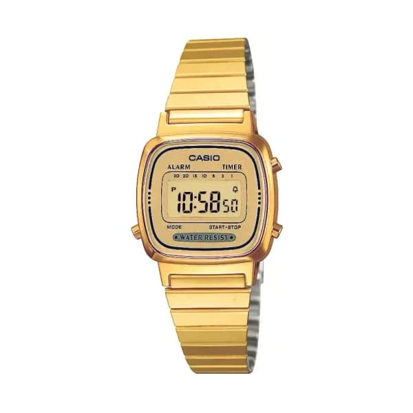 Casio Montre quartz Femme Vintage mini Doré