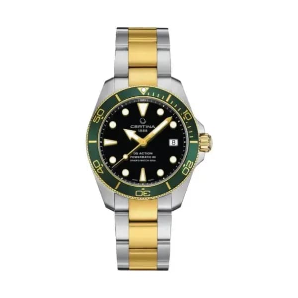 Certina Montre Certina DS Action Diver 38mm Powermatic 80 Automatique Cadran Noir