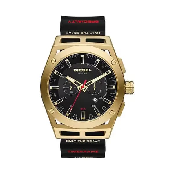 Diesel Montre Homme DIESEL TIMEFRAME en Silicone Noir