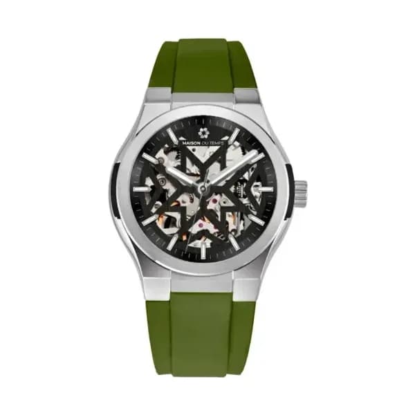 Maison du Temps Montre MTEpsilon Skeleton Evo Silicone Kaki