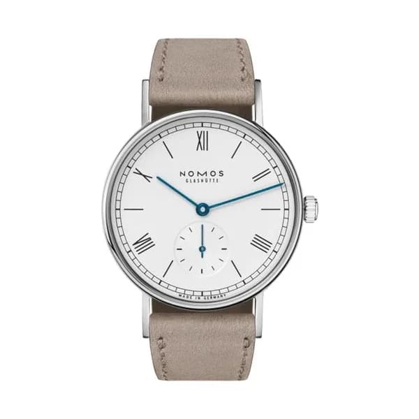Nomos Montre NOMOS Ludwig 33 mécanique bracelet cuir beige 32,8 mm