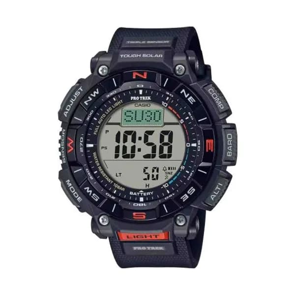 Casio Montre Casio Pro Trek - Série PRG-340 - Noir & Rouge - PRG-340-1