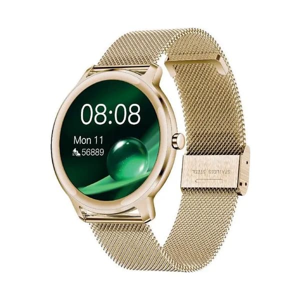 Smarty Montre Connectée Smarty Collection Élégance en Acier et PVD Doré