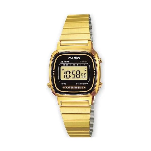 Casio Montre Casio Collection Original Vintage en Métal Doré